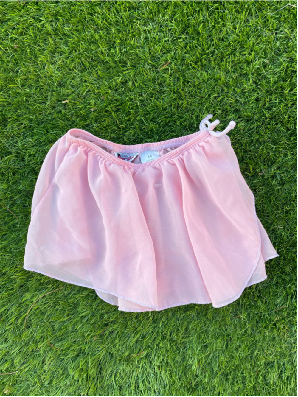 Jacques Moret Pink Chiffon Ballet Wrap Skirt | Girls 4/5